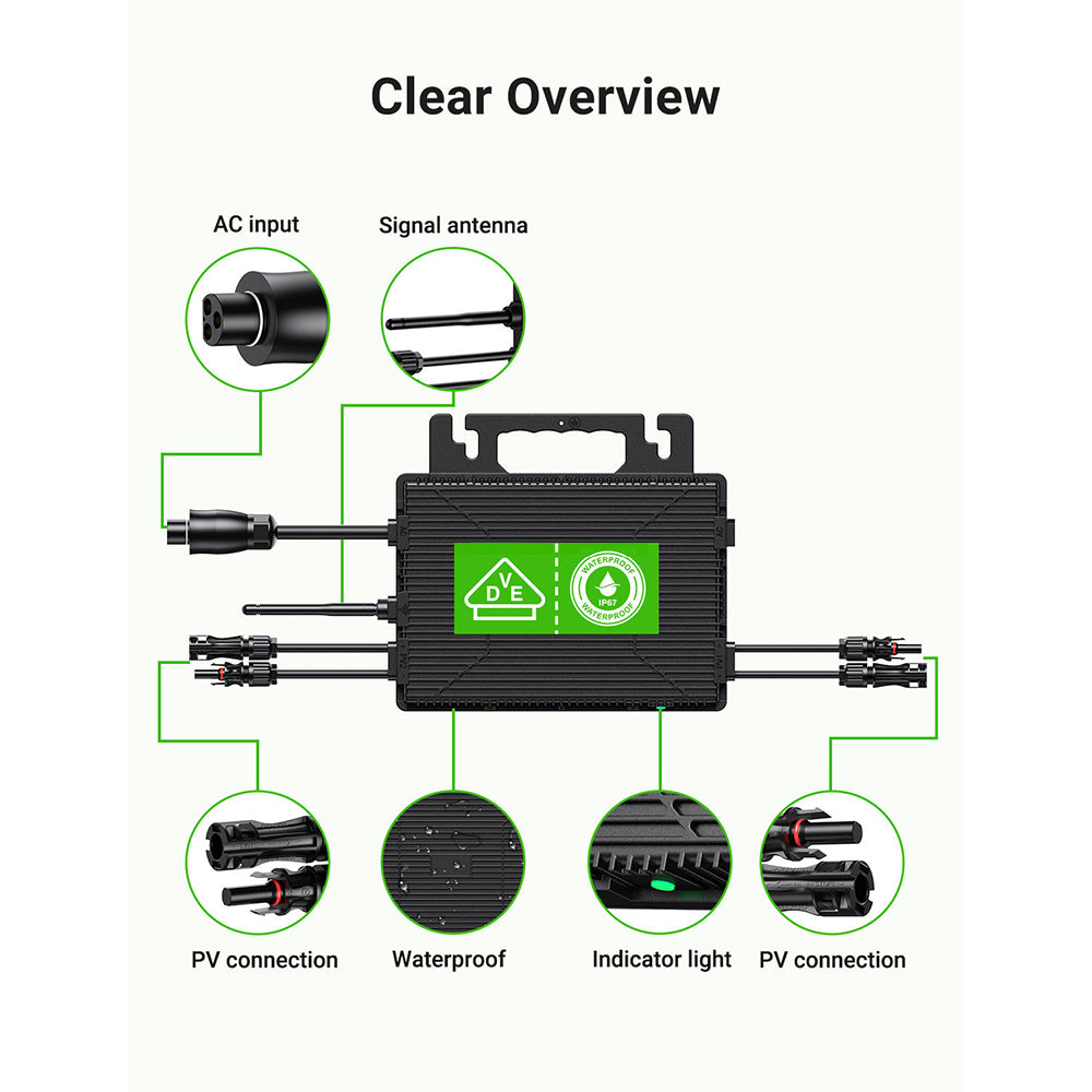 800W Microinverter GA-800Mi